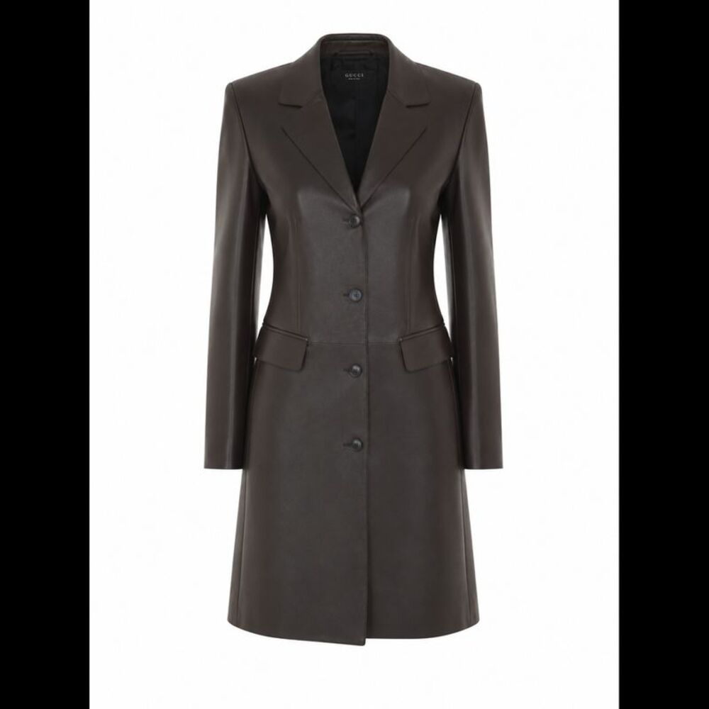 Gucci Women Soft Leather Coat